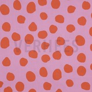 COATED COTTON DOTS AND STRIPES PINK (thumbnail)