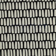COATED COTTON DOTS AND STRIPES BLACK (thumbnail)
