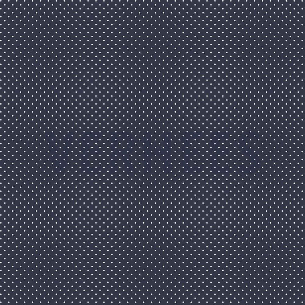 COATED COTTON PETIT DOTS NAVY (hover)