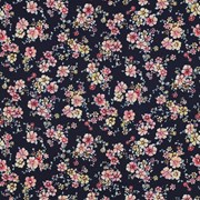 COATED COTTON FLOWERS NAVY (thumbnail)