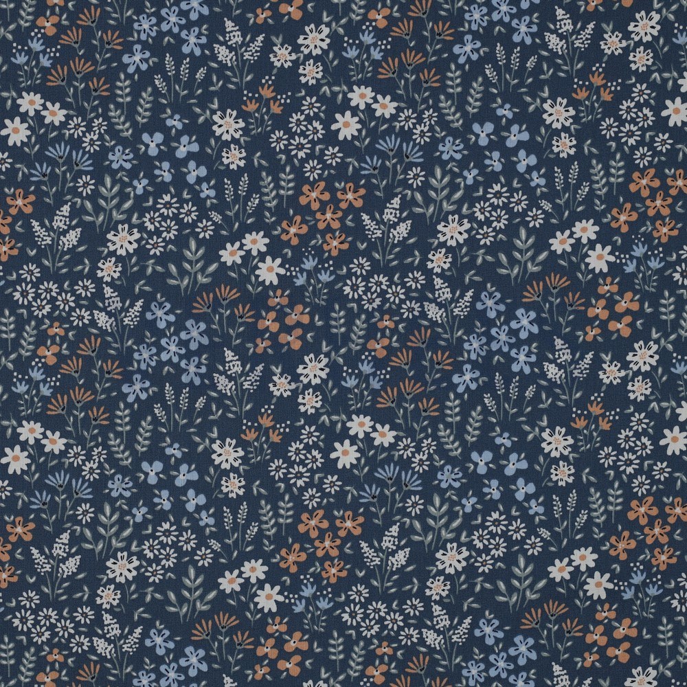 COATED COTTON FLOWERS JEANS (hover)