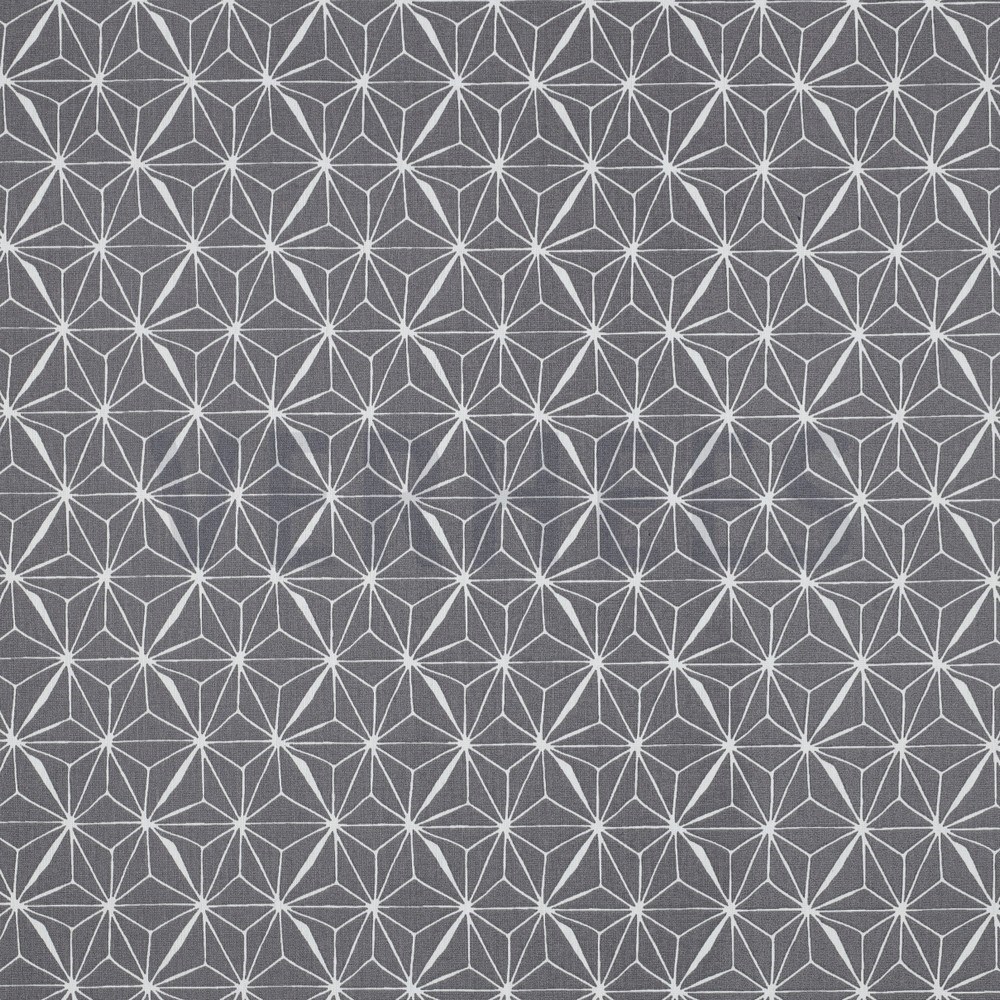 COATED COTTON ABSTRACT ROCK GREY