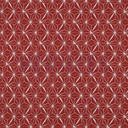 COATED COTTON ABSTRACT BRICK RED (thumbnail)