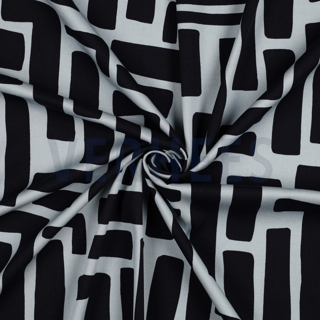 ROSELLA STRETCH ABSTRACT NAVY #2