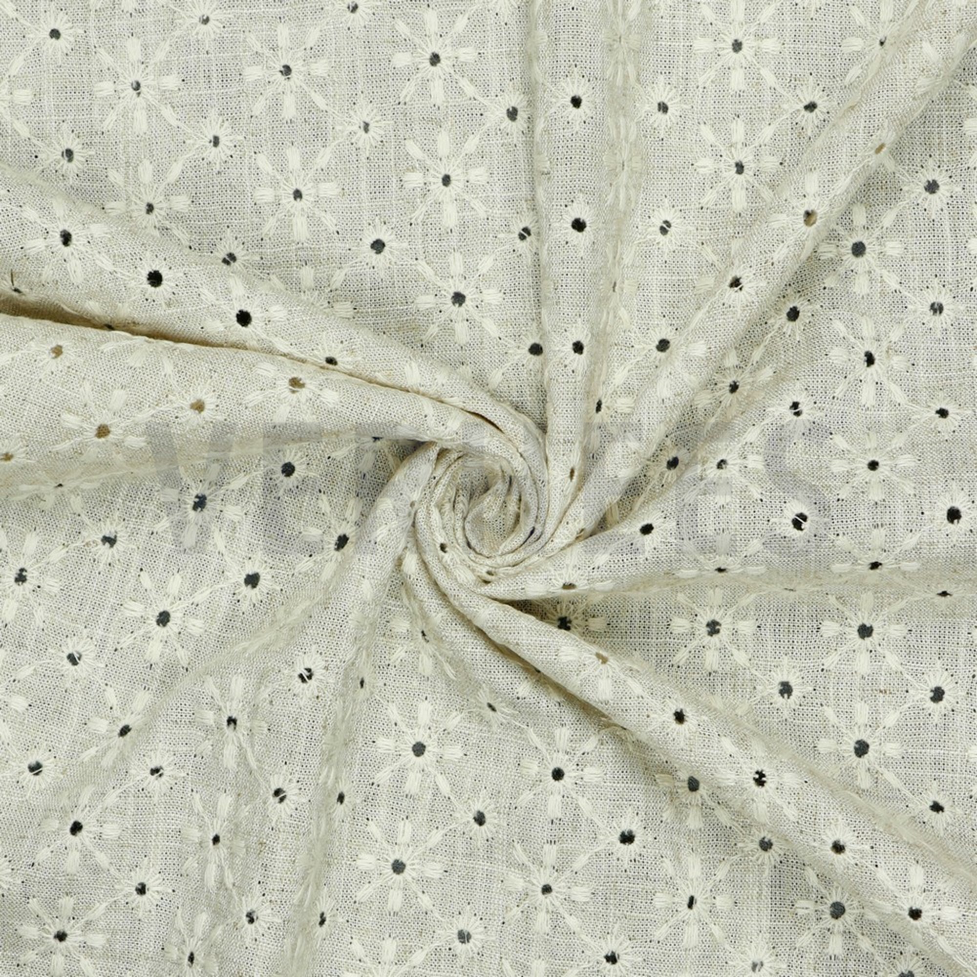 LINEN VISCOSE EMBROIDERY NATURAL (high resolution) #2