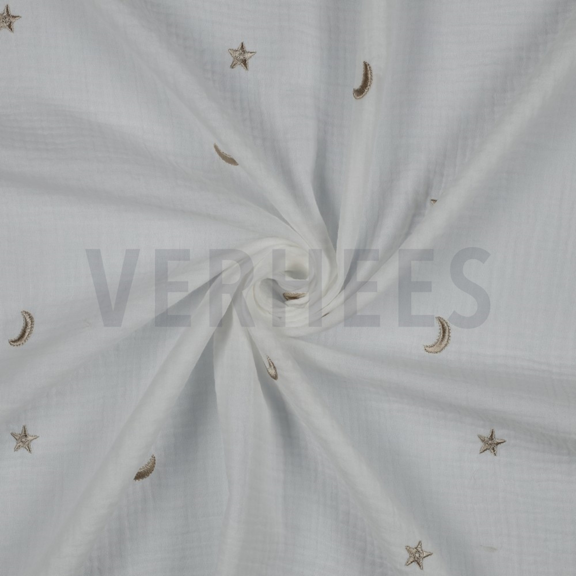 DOUBLE GAUZE EMBROIDERY STARS OFF-WHITE (high resolution) #2