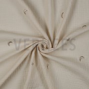 DOUBLE GAUZE EMBROIDERY STARS NATURAL (thumbnail) #2