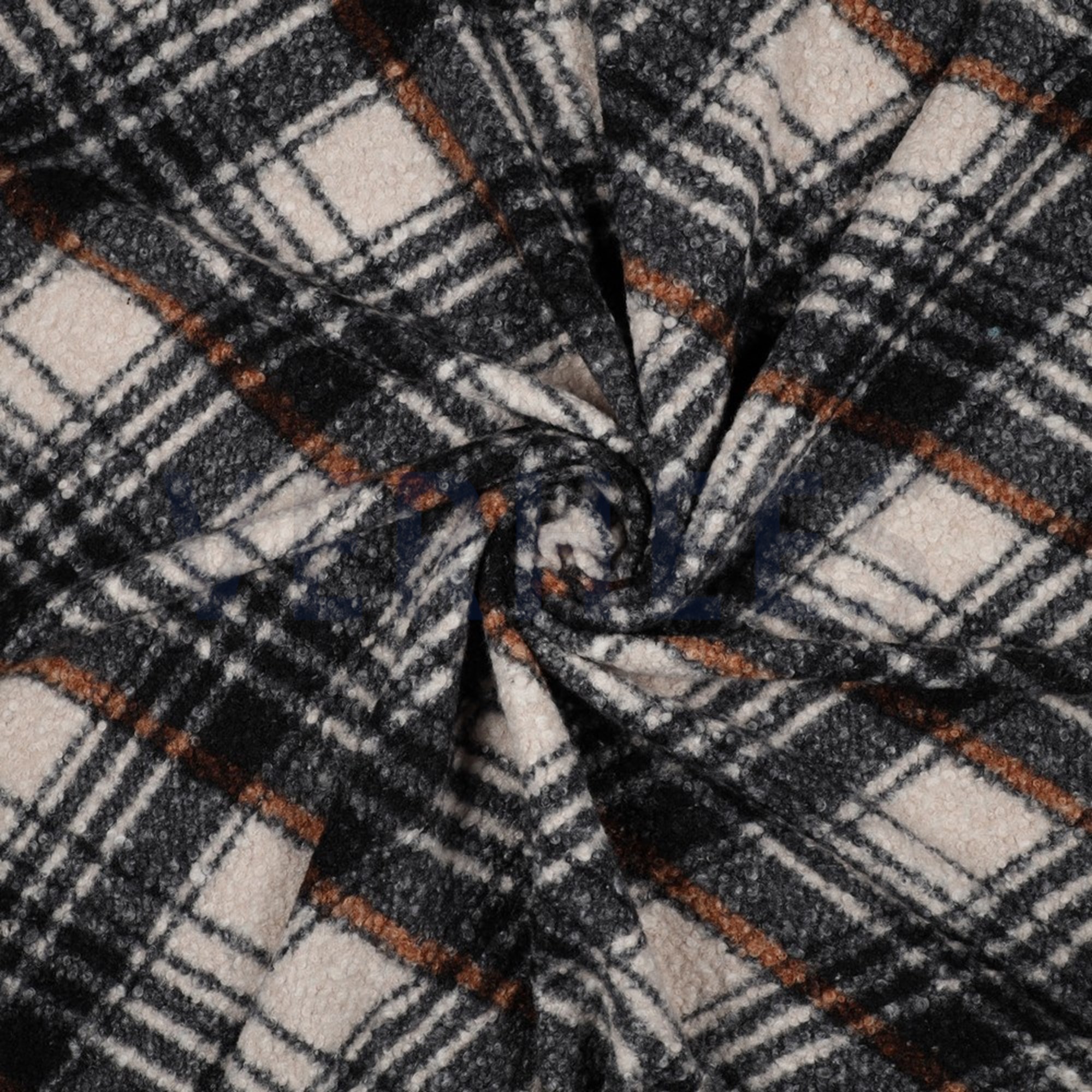 BOUCLE CHECK DIAGONAL SPICE (high resolution) #2