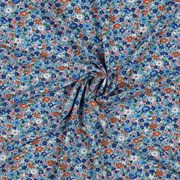 MAGNOLIA STRETCH FLOWERS ROYAL BLUE (thumbnail) #2