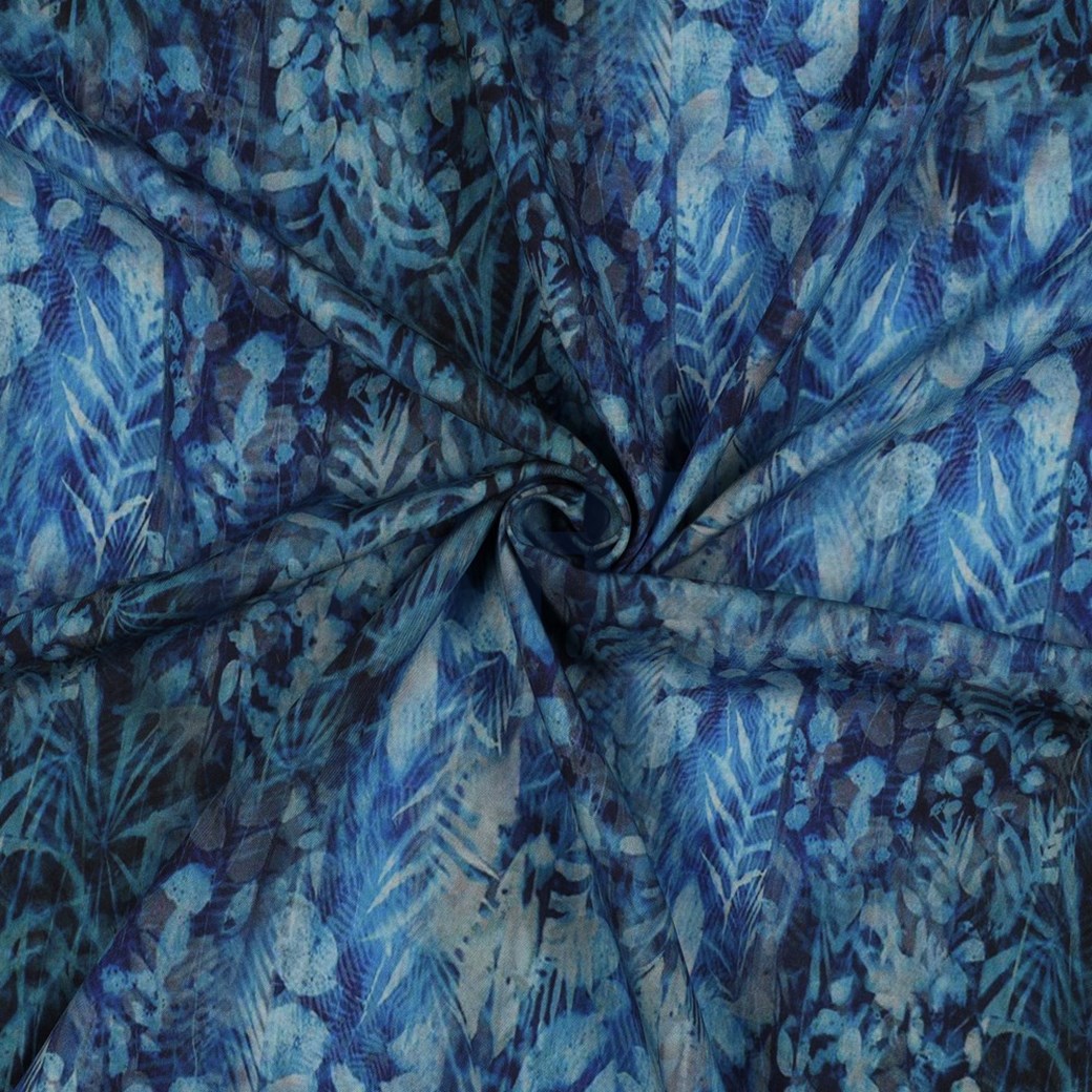 RADIANCE DIGITAL ABSTRACT LEAVES BLUE #2