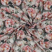 VISCOSE POPLIN STRETCH DIGITAL FLOWERS GREEN (thumbnail) #2