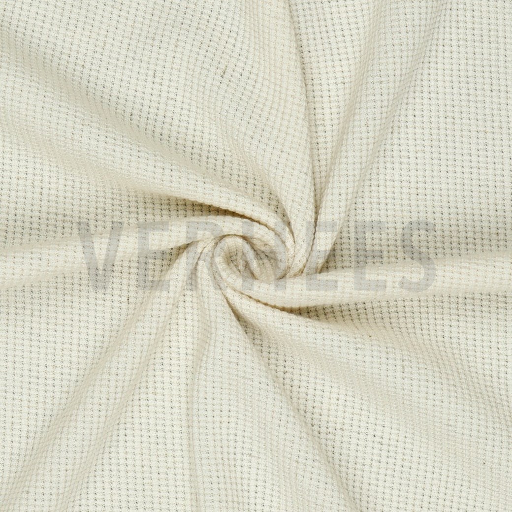 KNITTED WAFFLE LINEN NATURAL #2