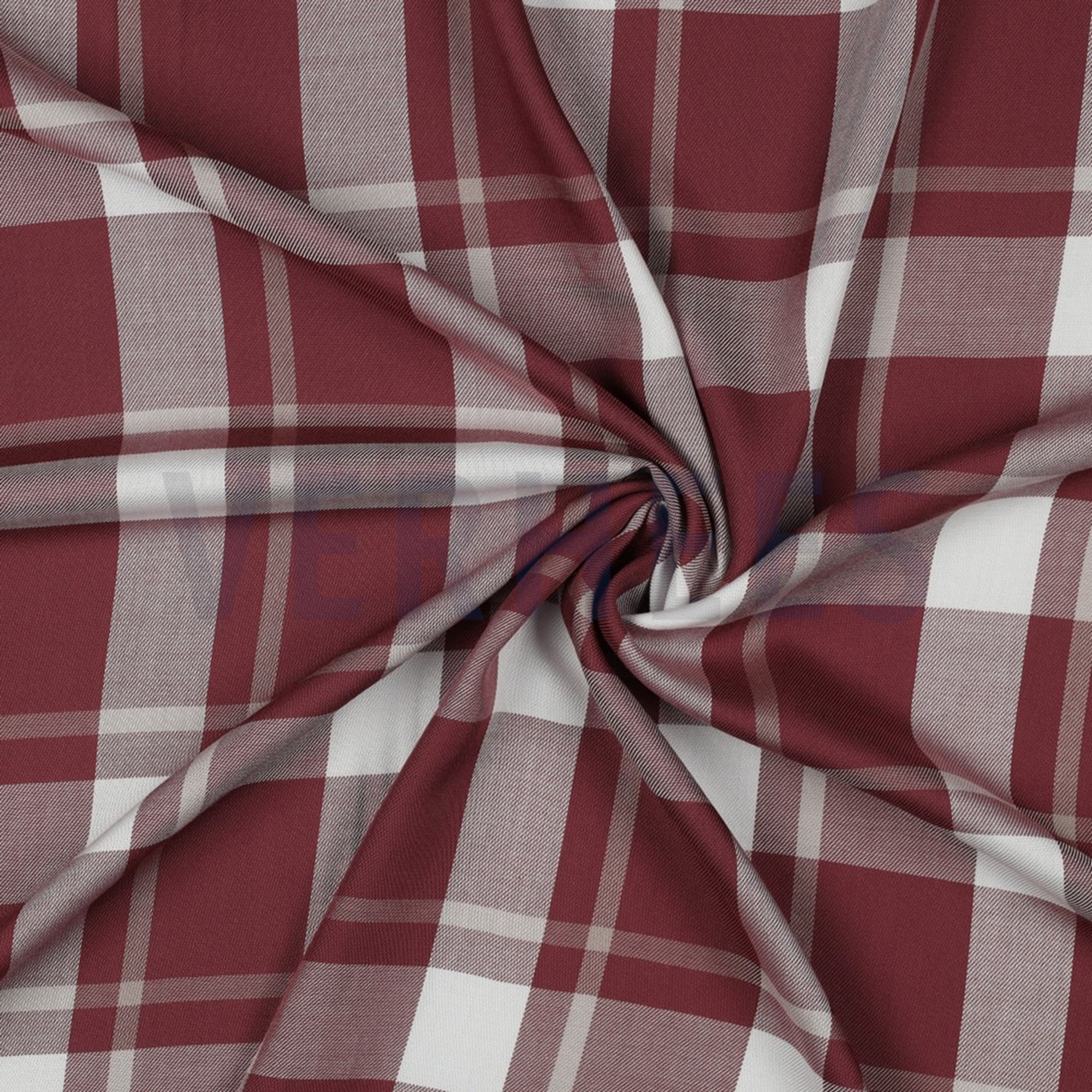 VISCOSE YARN DYED CHECK BERRY (high resolution) #2