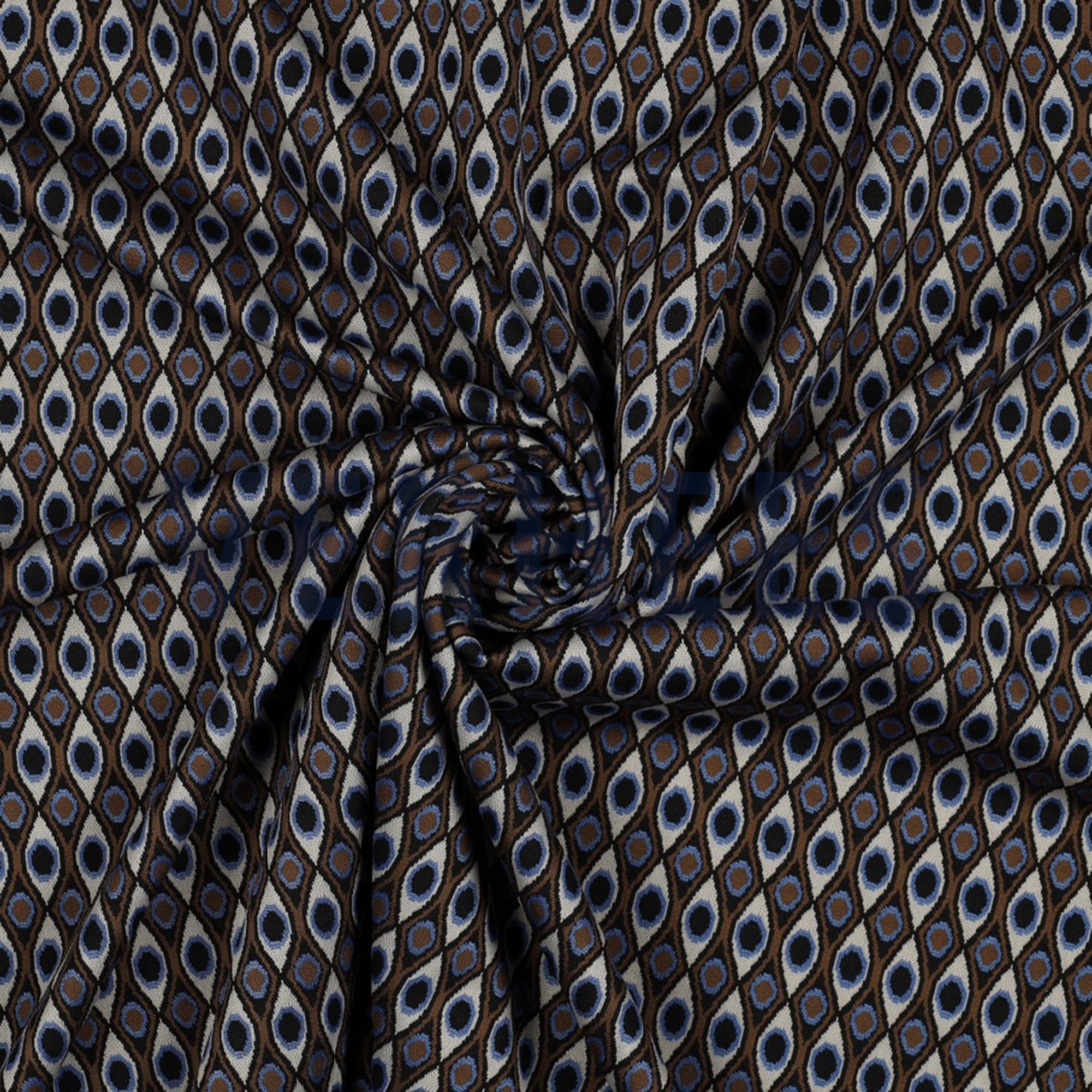 KNITTED JACQUARD MULTI BROWN BLUE (high resolution) #2