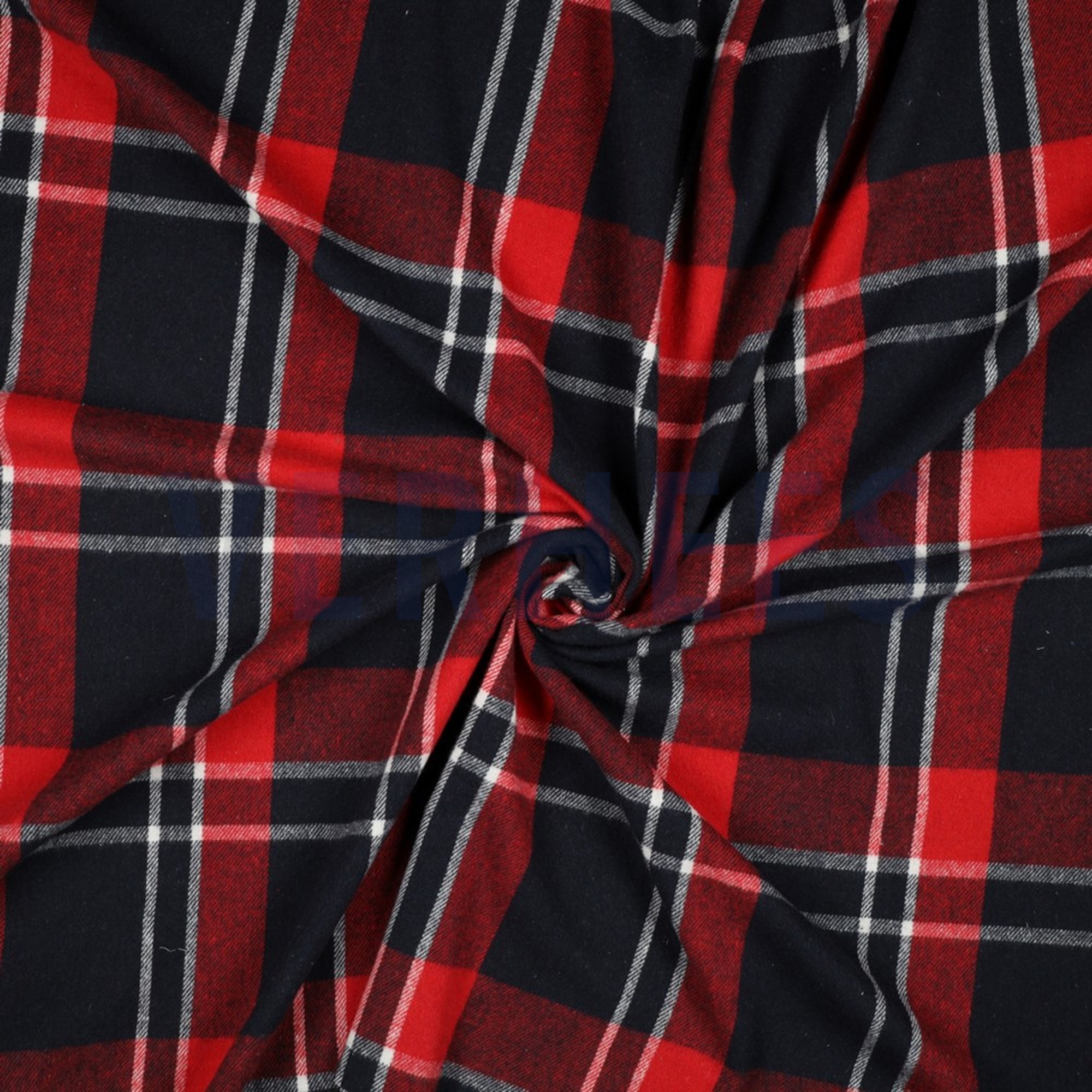 BRUSHED CHECKS YARN DYED NAVY/ RED (high resolution) #2