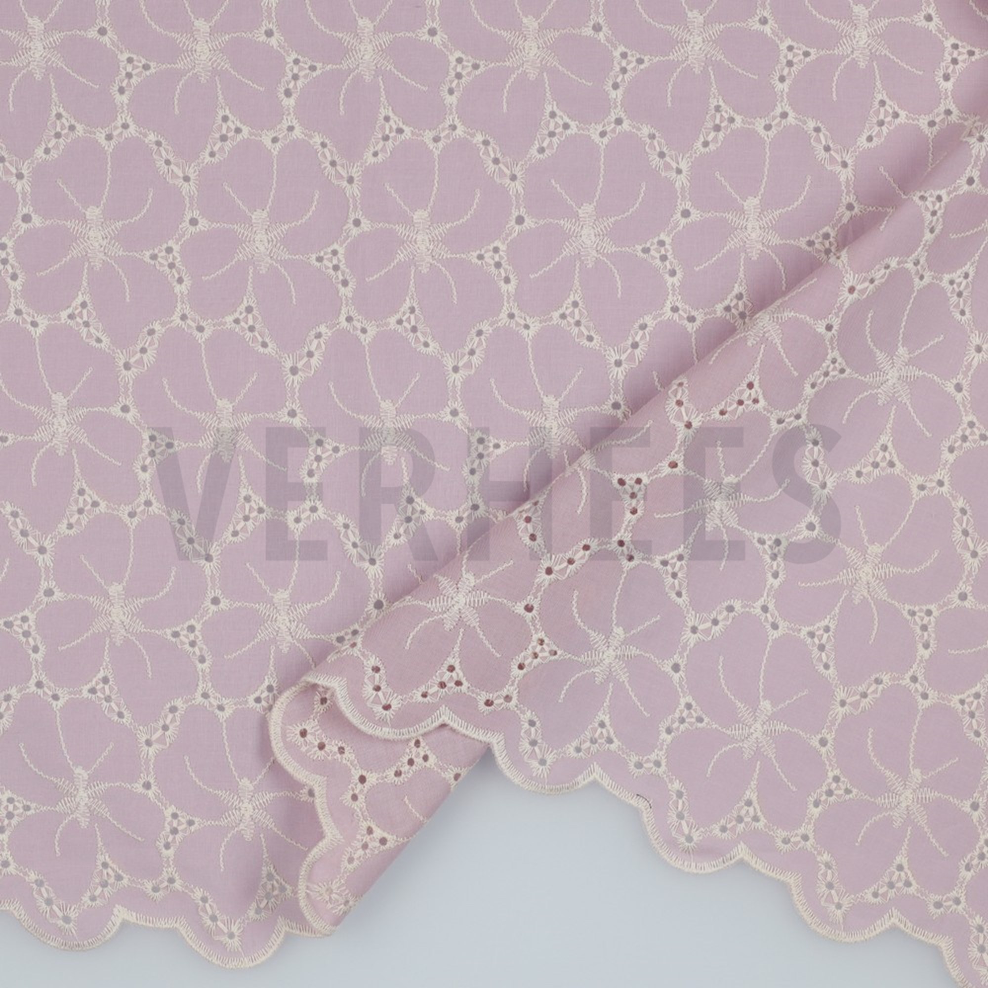 COTTON EMBROIDERY 2-SIDE BORDER CHERRY BLOSSOM (high resolution) #2