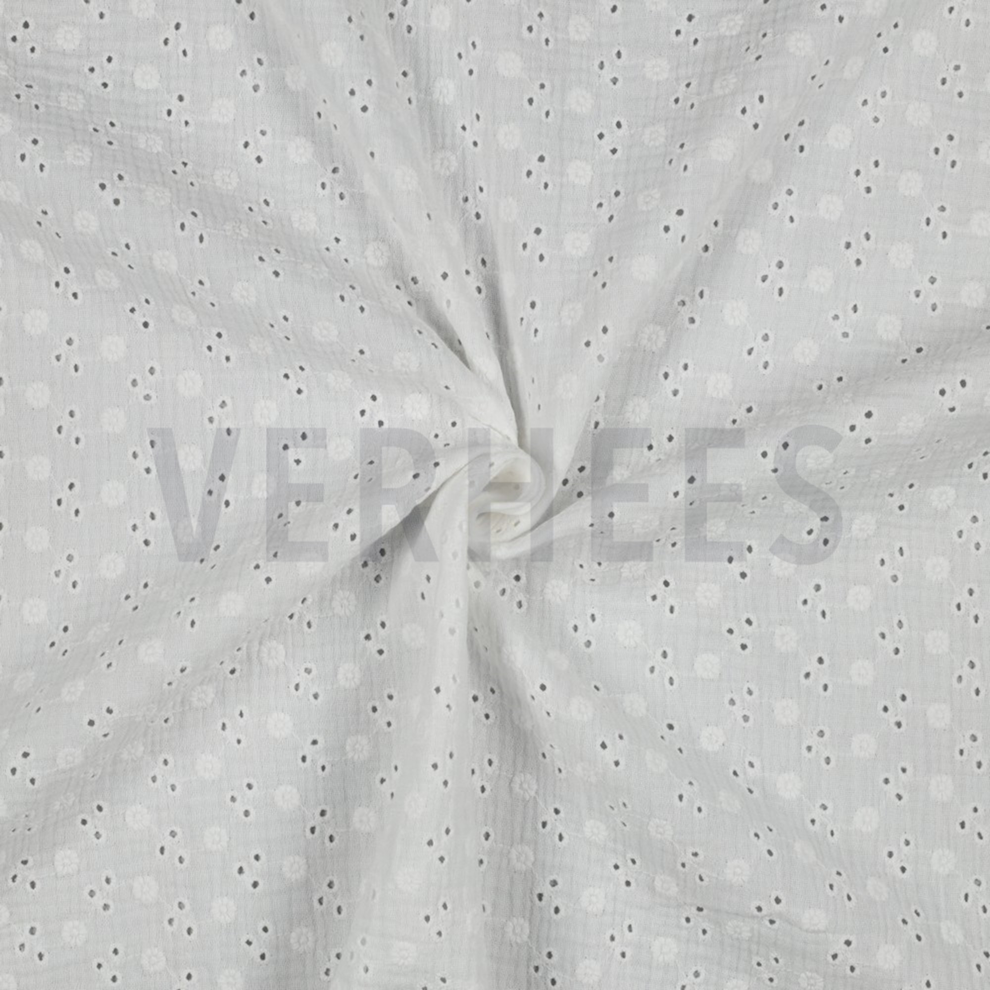 DOUBLE GAUZE EMBROIDERY FLOWERS WHITE (high resolution) #2