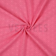 DOUBLE GAUZE EMBROIDERY FLOWERS PINK (thumbnail) #2
