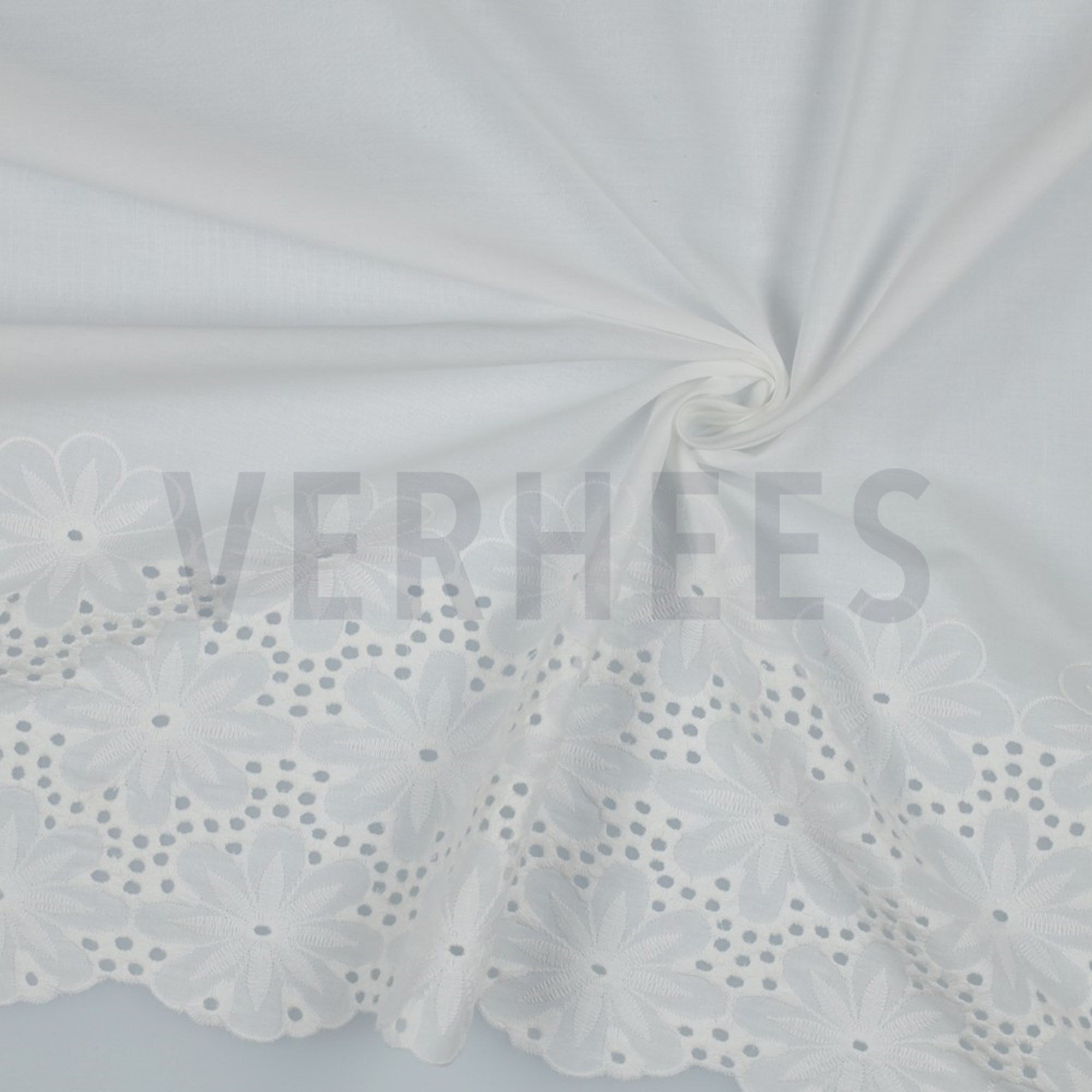 COTTON VOILE BORDER 1-SIDE WHITE (high resolution) #2