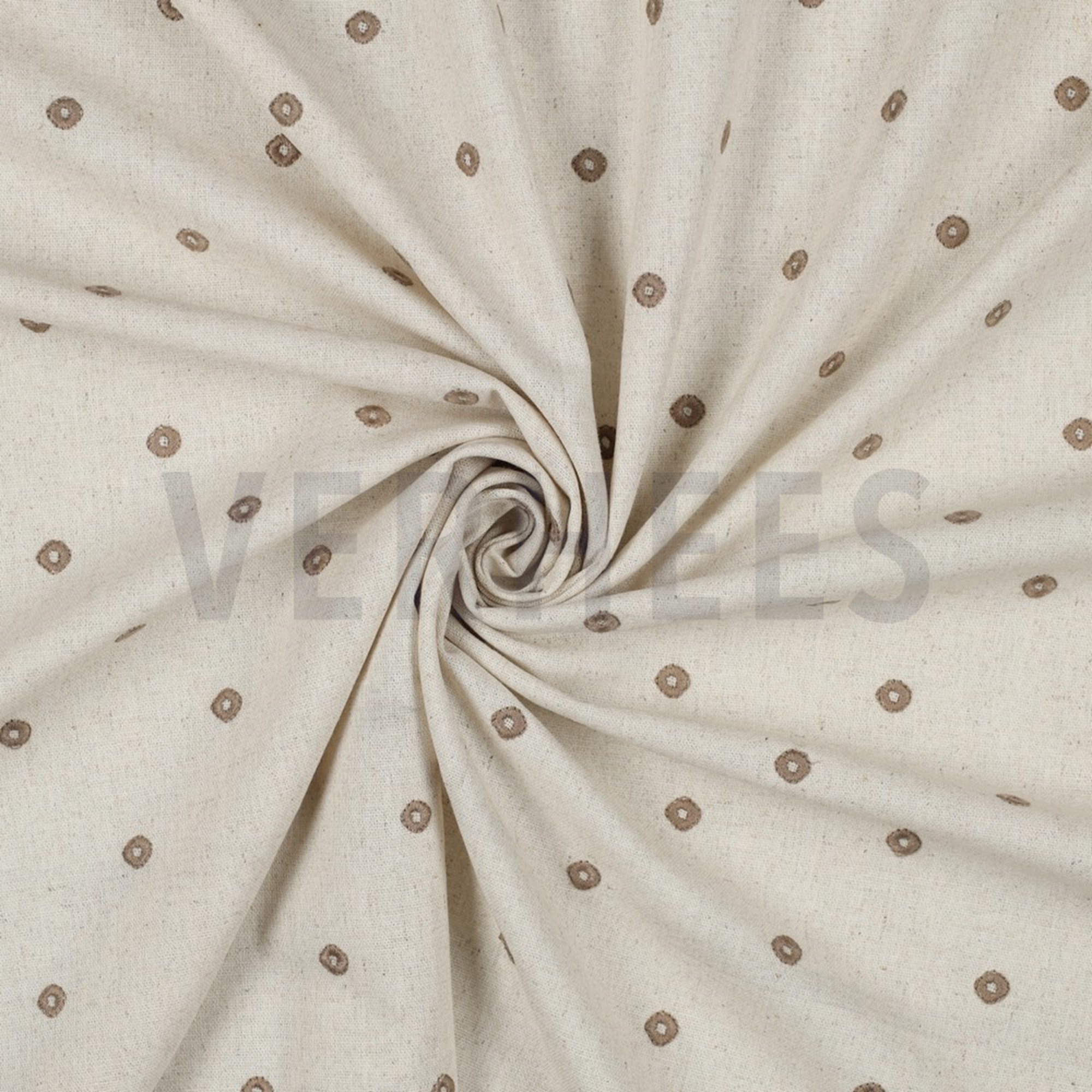 LINEN VISCOSE EMBROIDERY SQUARE SAND (high resolution) #2