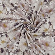 VISCOSE POPLIN STRETCH DIGITAL FLOWERS WHITE (thumbnail) #2