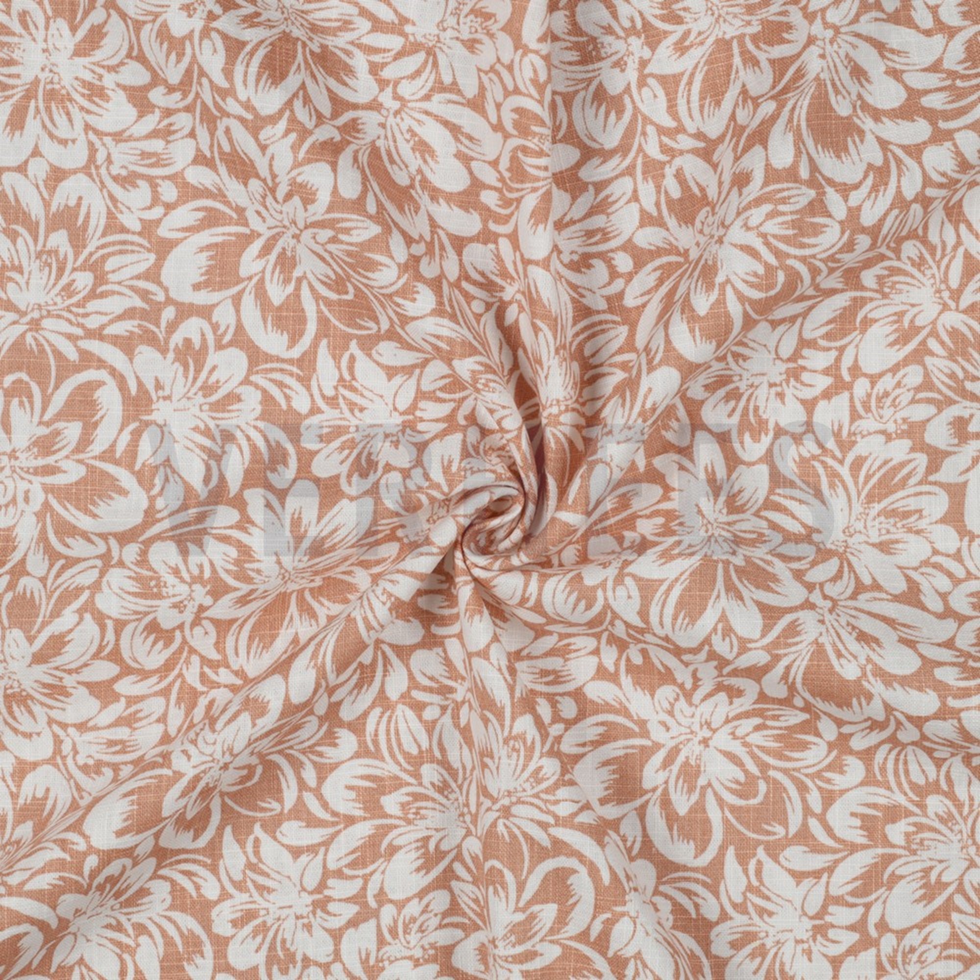 LINEN WASHED FLOWERS LIGHT APRICOT (high resolution) #2