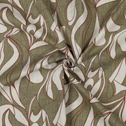 LINEN WASHED ABSTRACT OLIVE (thumbnail) #2