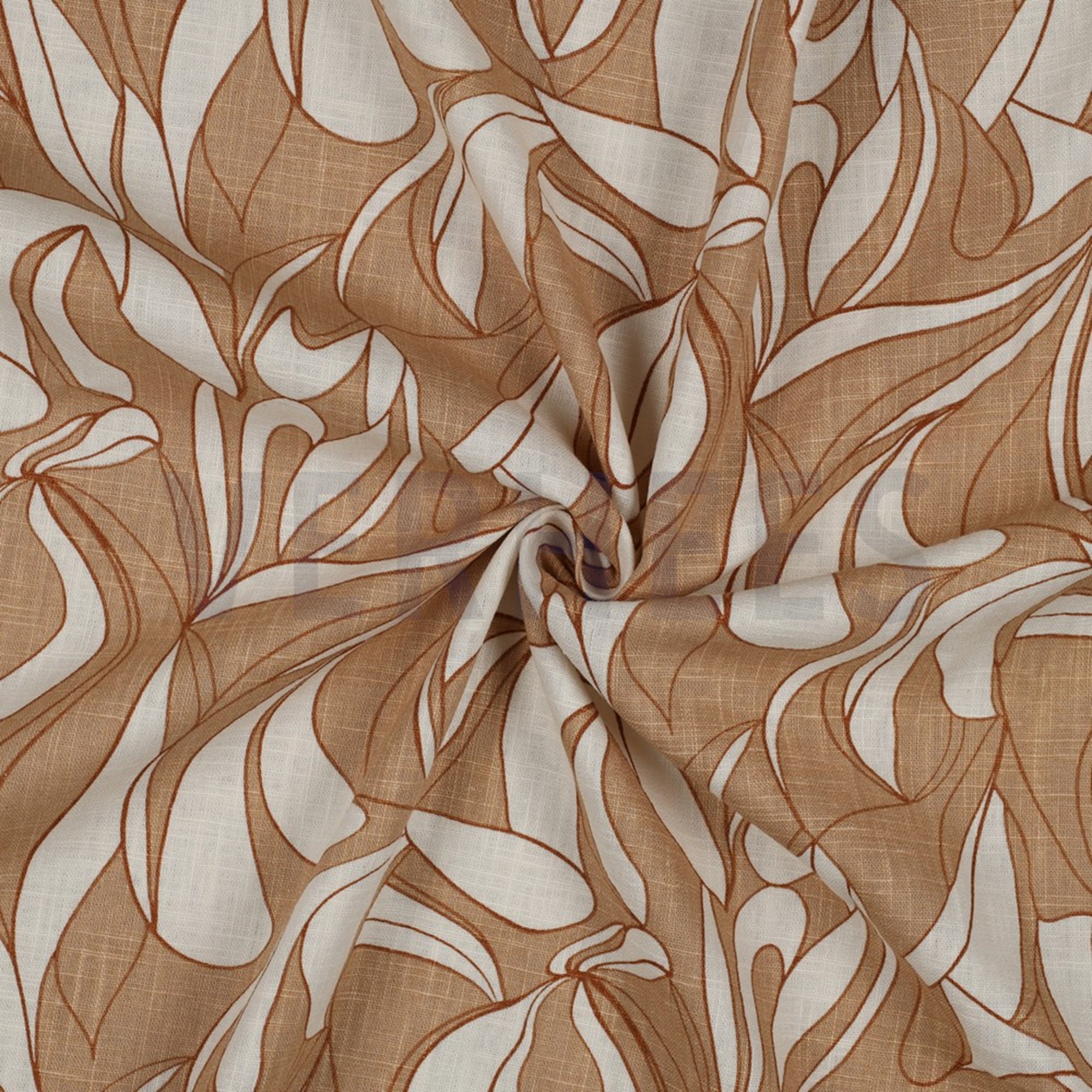 LINEN WASHED ABSTRACT CAPPUCCINO (high resolution) #2