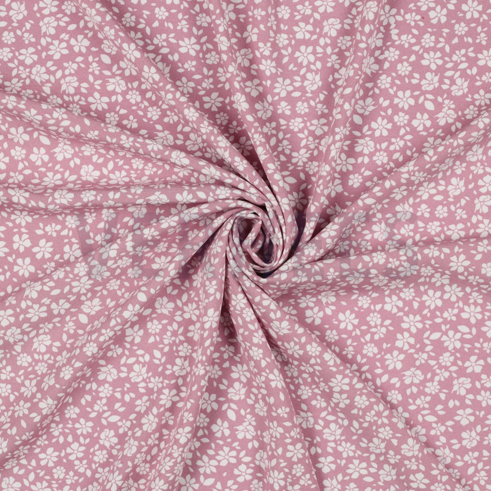 VISCOSE POPLIN STRETCH SMALL FLOWERS CHERRYBLOSSOM (high resolution) #2