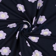 FRENCH TERRY BIG FLOWERS NAVY (thumbnail) #2