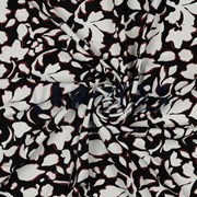 VISCOSE POPLIN STRETCH BIG FLOWERS BLACK (thumbnail) #2