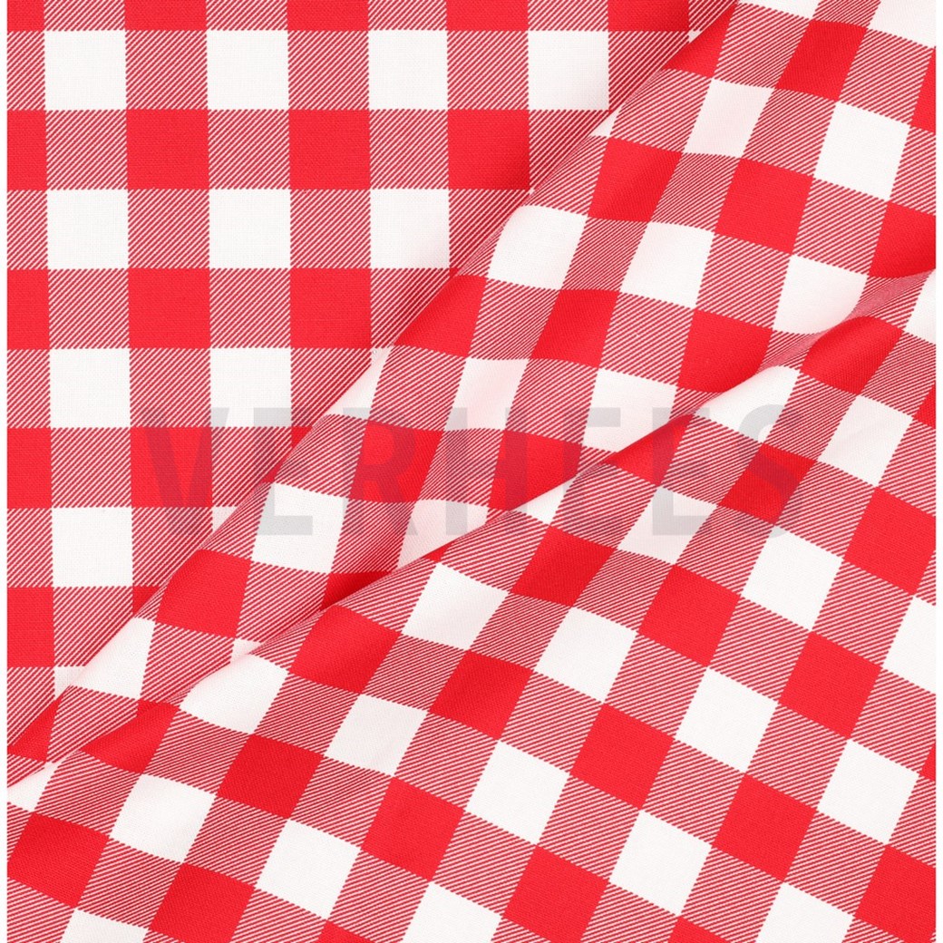 CANVAS WATERPROOF CHECK RED #2