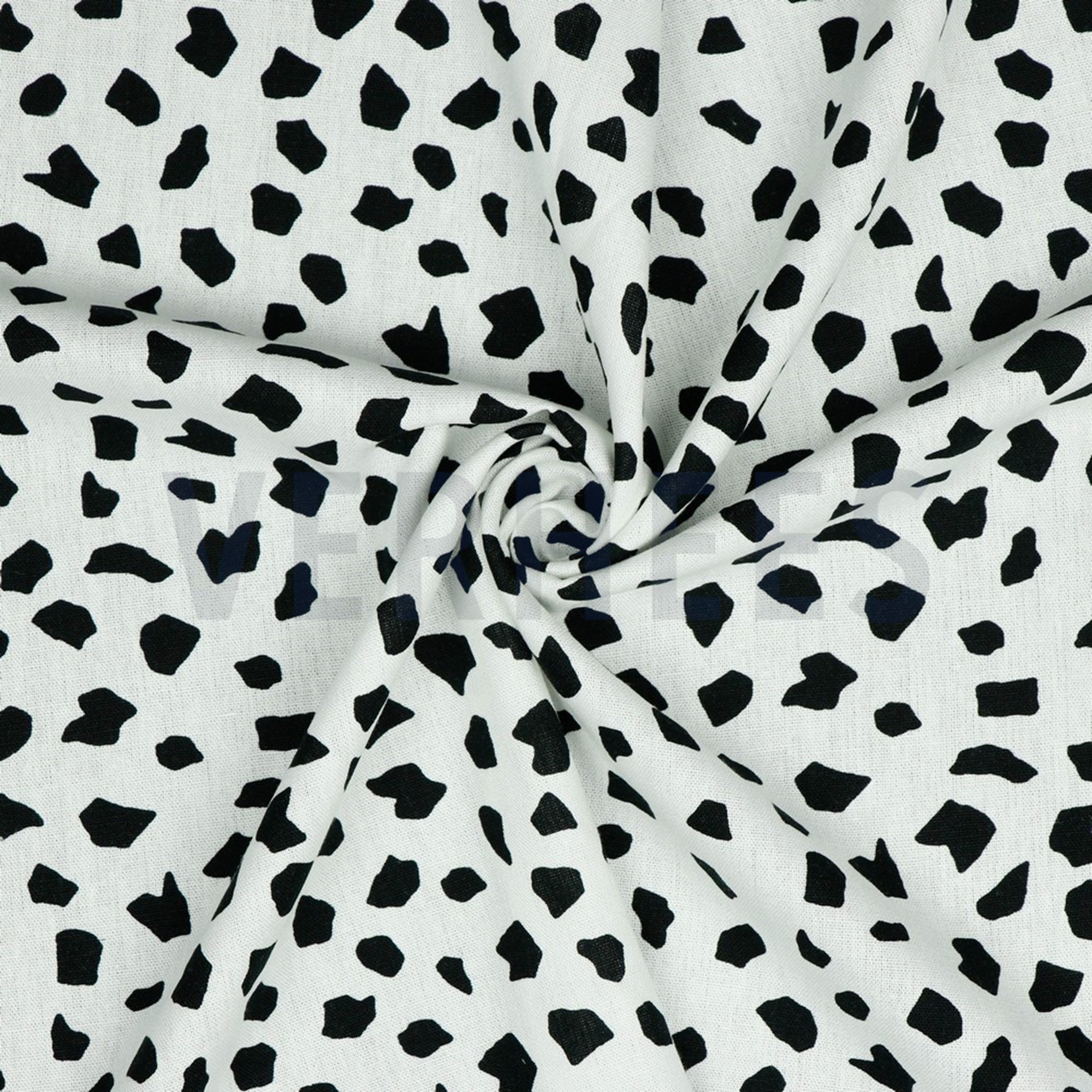 LINEN VISCOSE WASHED DOTS WHITE (high resolution) #2