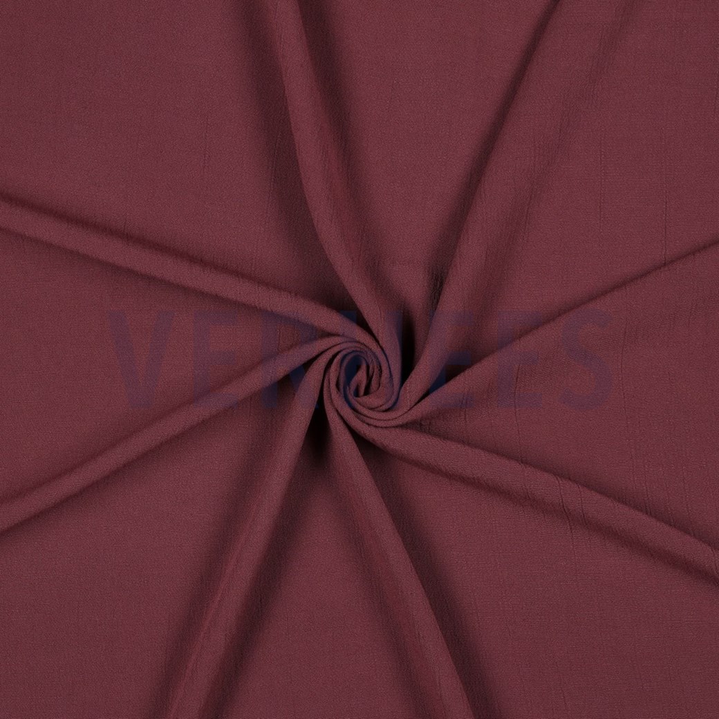 LINEN VISCOSE CRINKLE MULBERRY #2