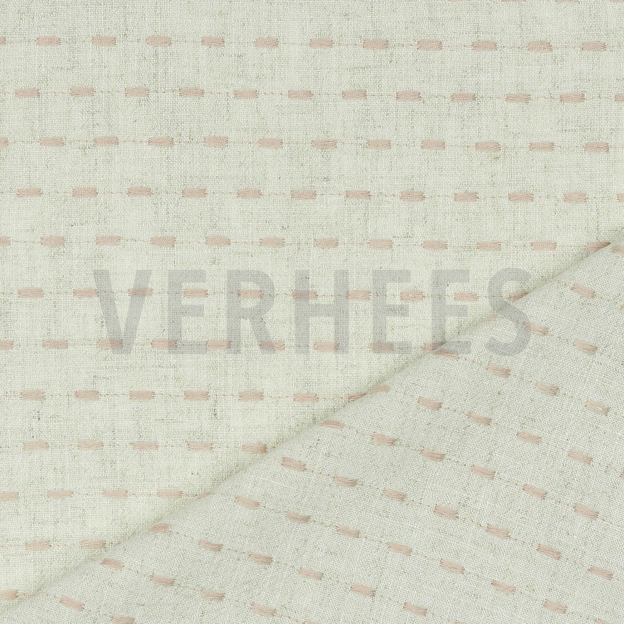 LINEN EMBROIDERY NATURAL/ROSE (high resolution) #2