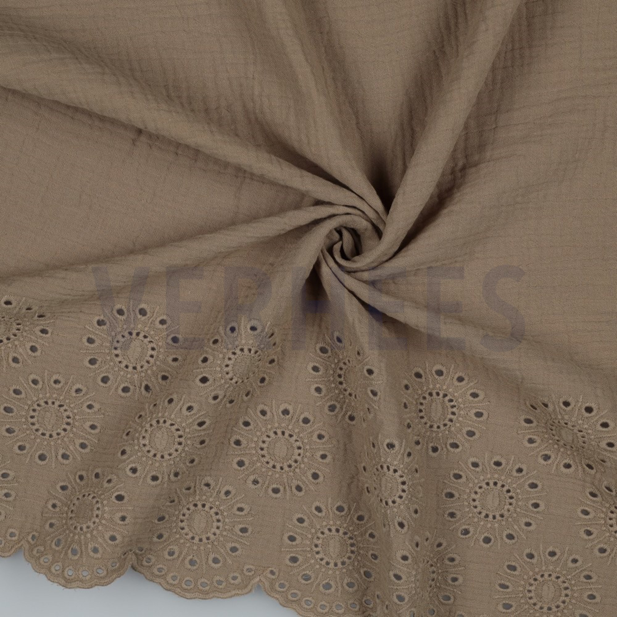 DOUBLE GAUZE BORDER 1-SIDE TAUPE (high resolution) #2