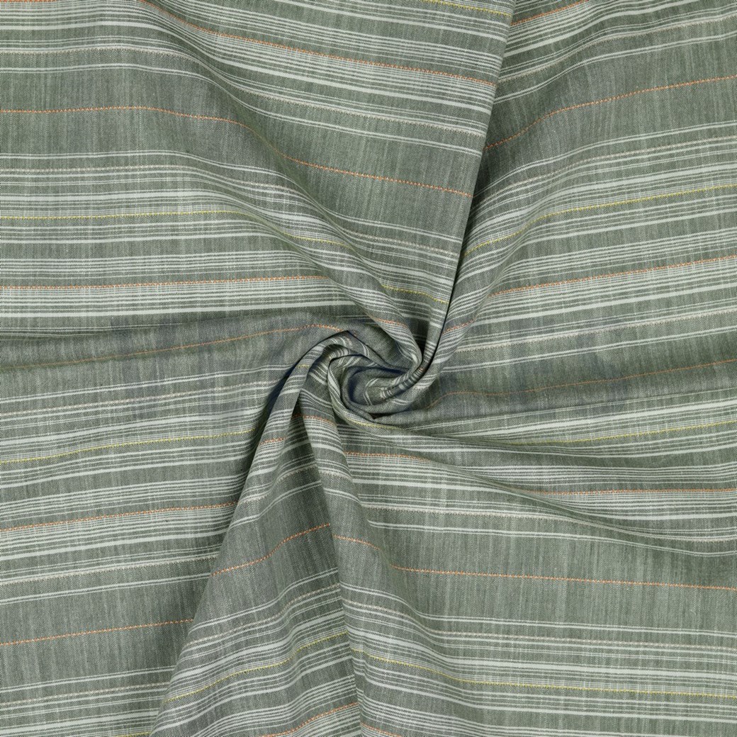 YARN DYED CHAMBRAY OLIVE #2