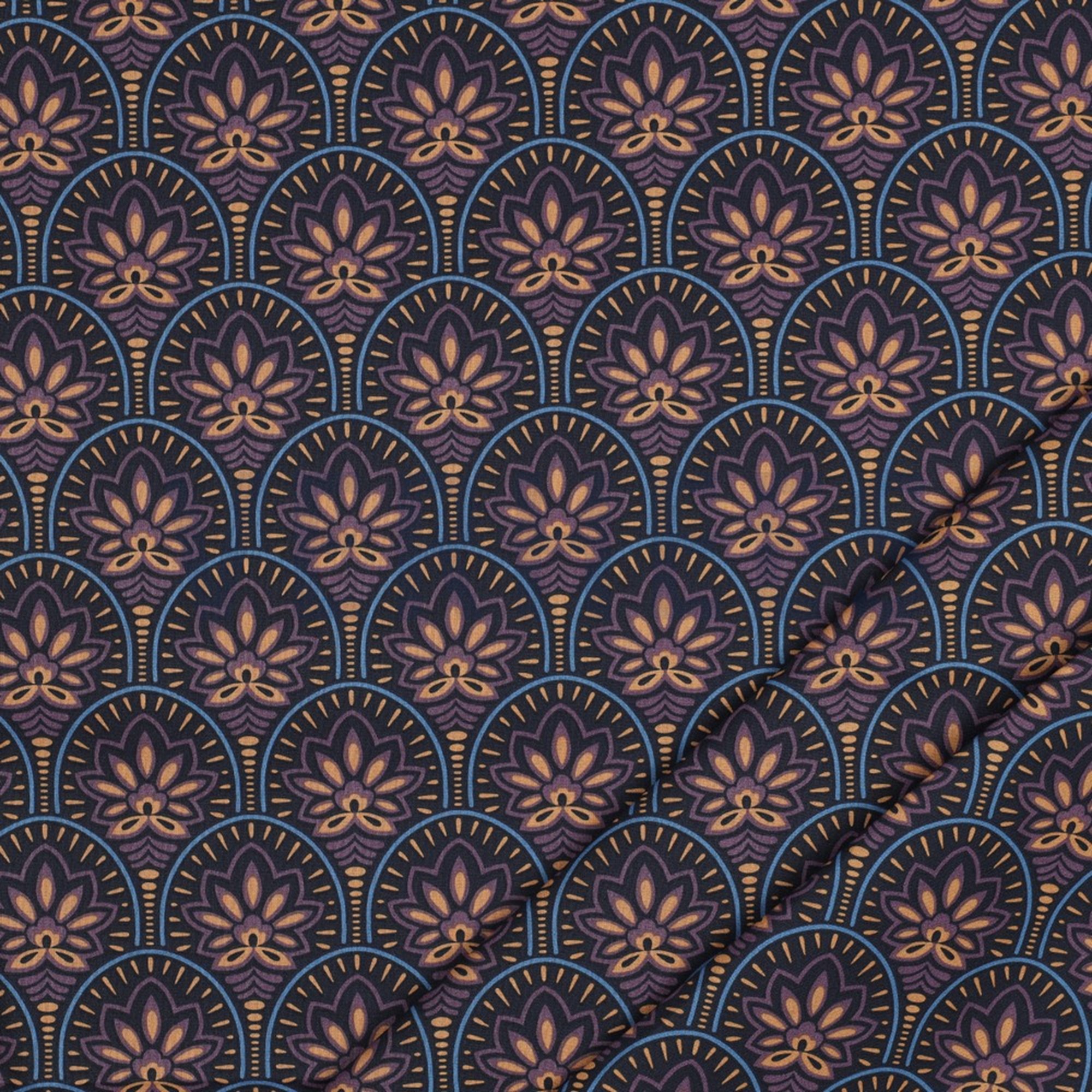 COATED COTTON ABSTRACT NAVY (high resolution) #2