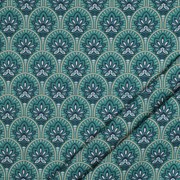COATED COTTON ABSTRACT TEAL (thumbnail) #2