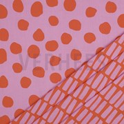 COATED COTTON DOTS AND STRIPES PINK (thumbnail) #2