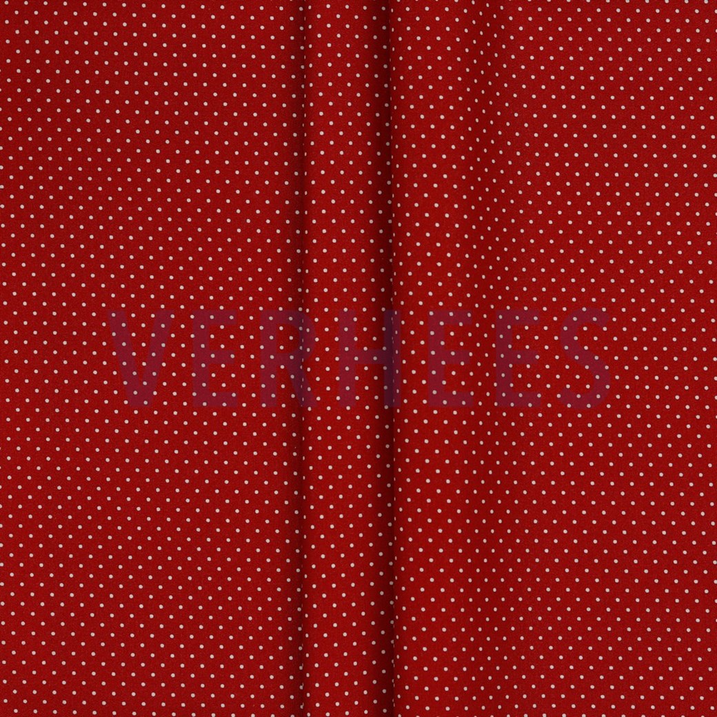 COATED COTTON PETIT DOTS RED #2