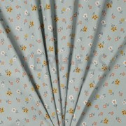COATED COTTON FLOWERS TEAL (thumbnail) #2