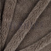 FAUX FUR WITH SILVER LUREX TAUPE (thumbnail) #3
