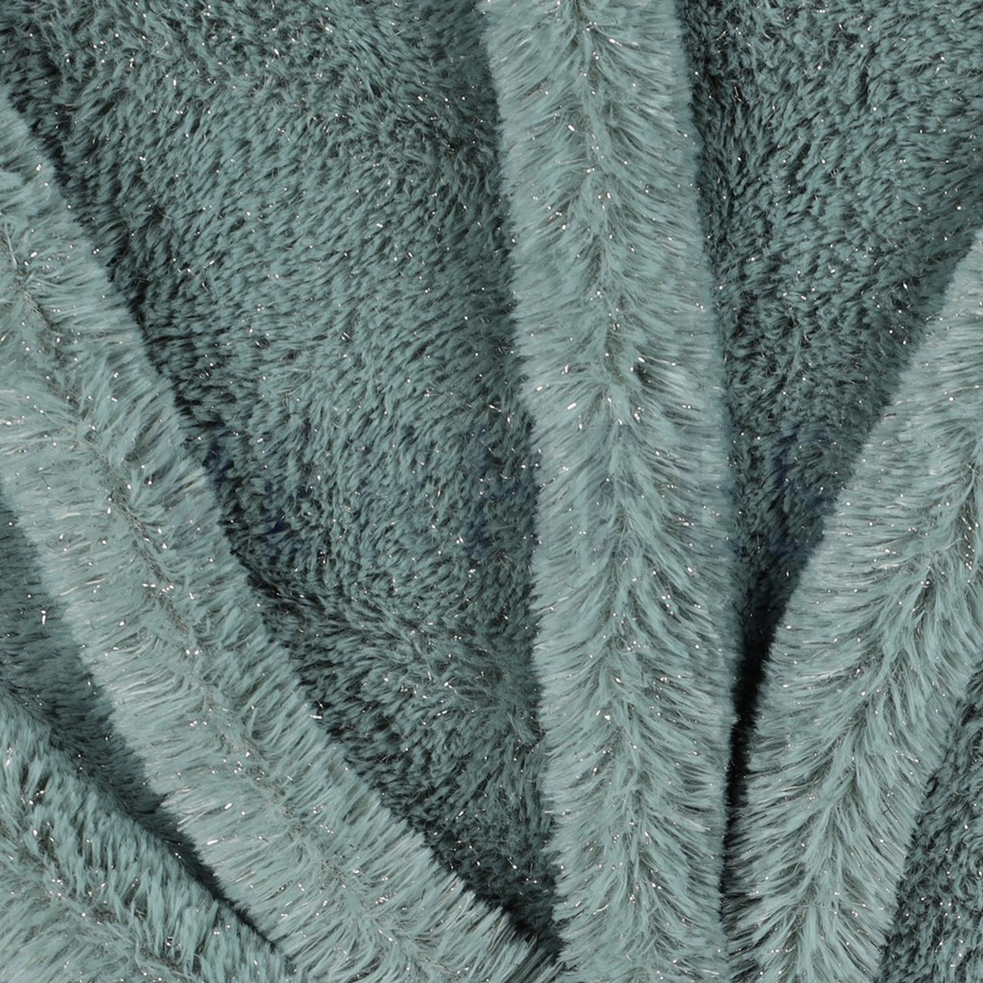 FAUX FUR WITH SILVER LUREX OLD GREEN (high resolution) #3