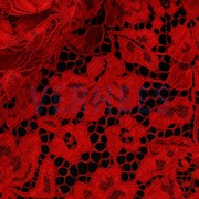 LACE BORDER 2 SIDES RED (thumbnail) #3