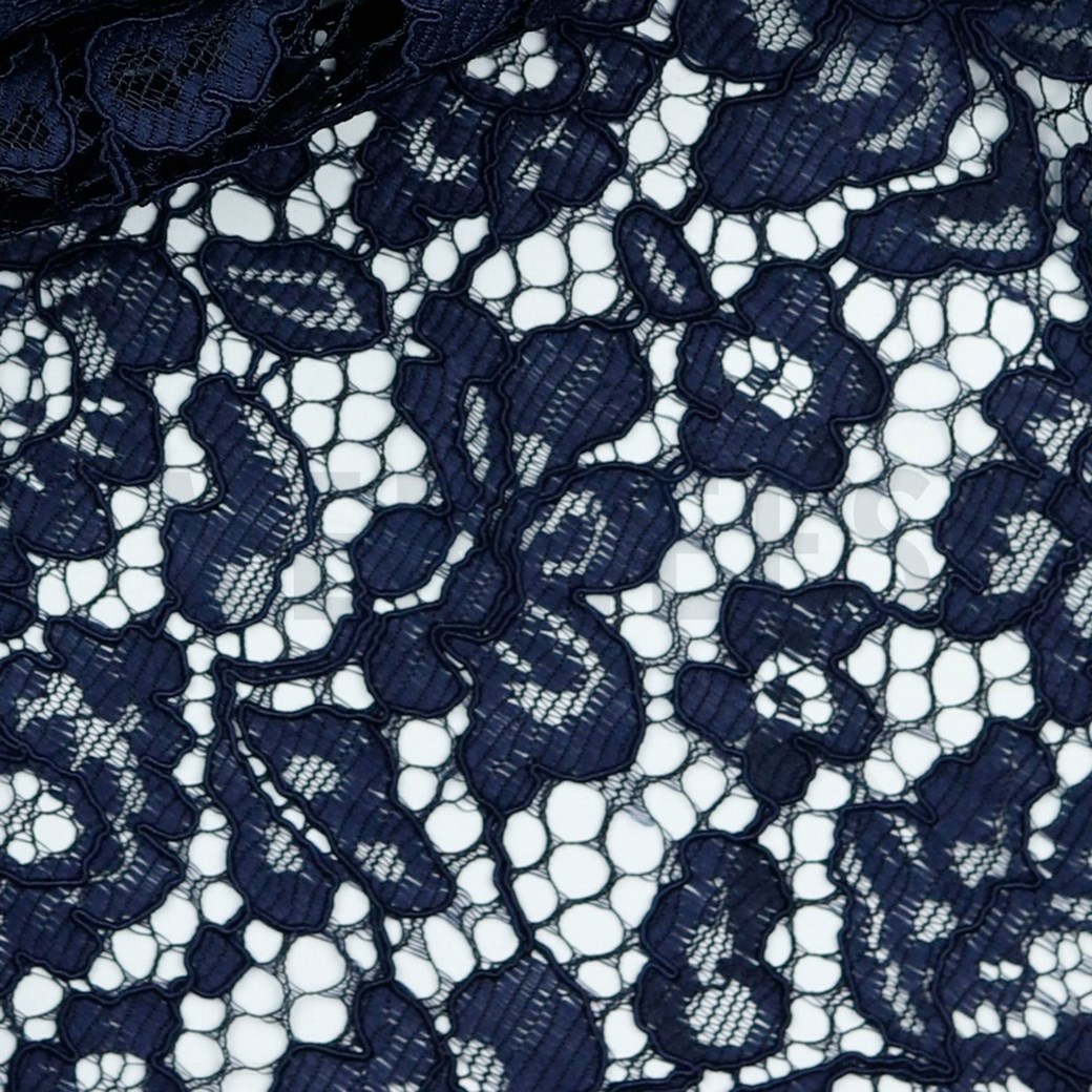 LACE BORDER 2 SIDES NAVY #3