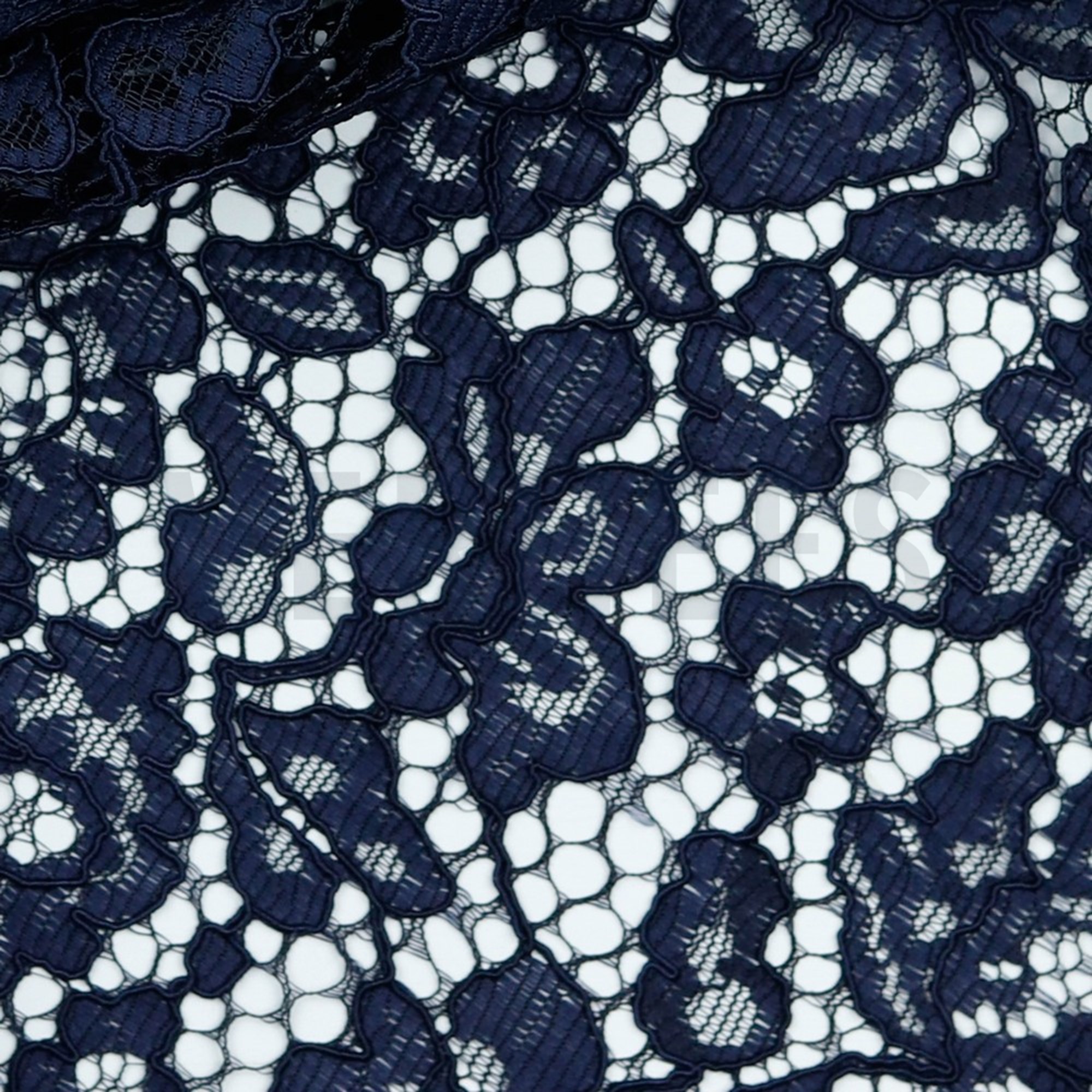 LACE BORDER 2 SIDES NAVY (high resolution) #3