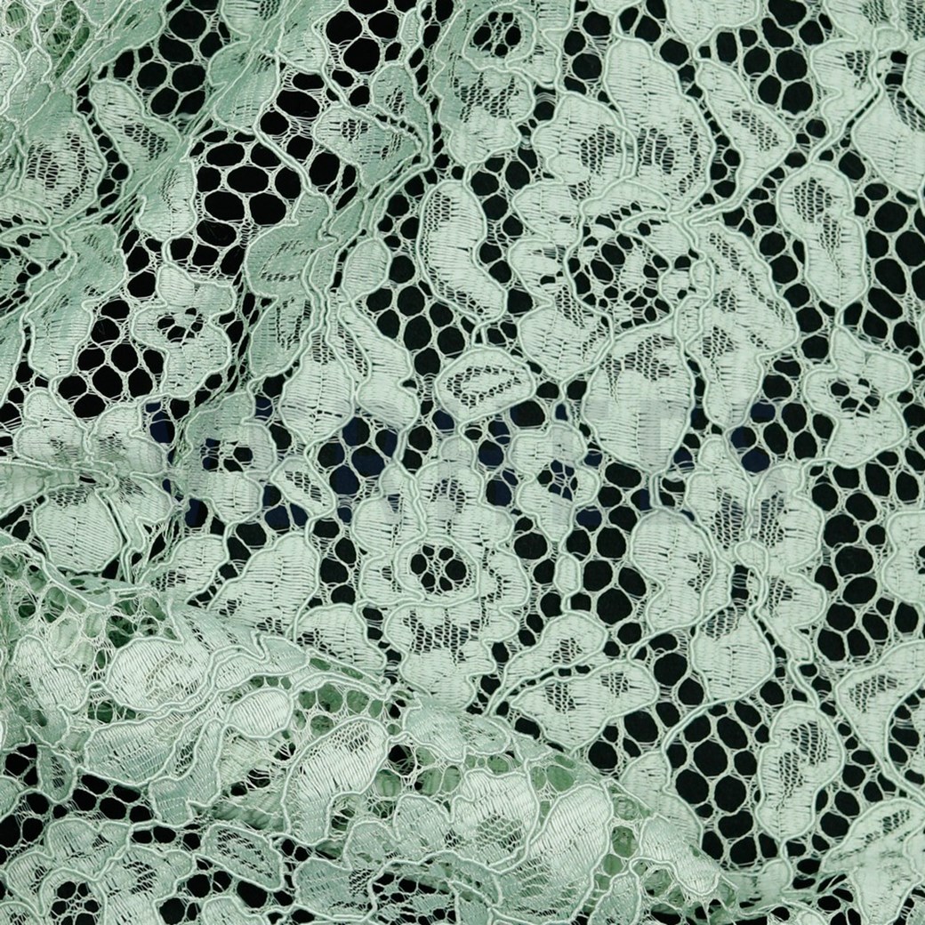 LACE BORDER 2 SIDES LIGHT GREEN #3