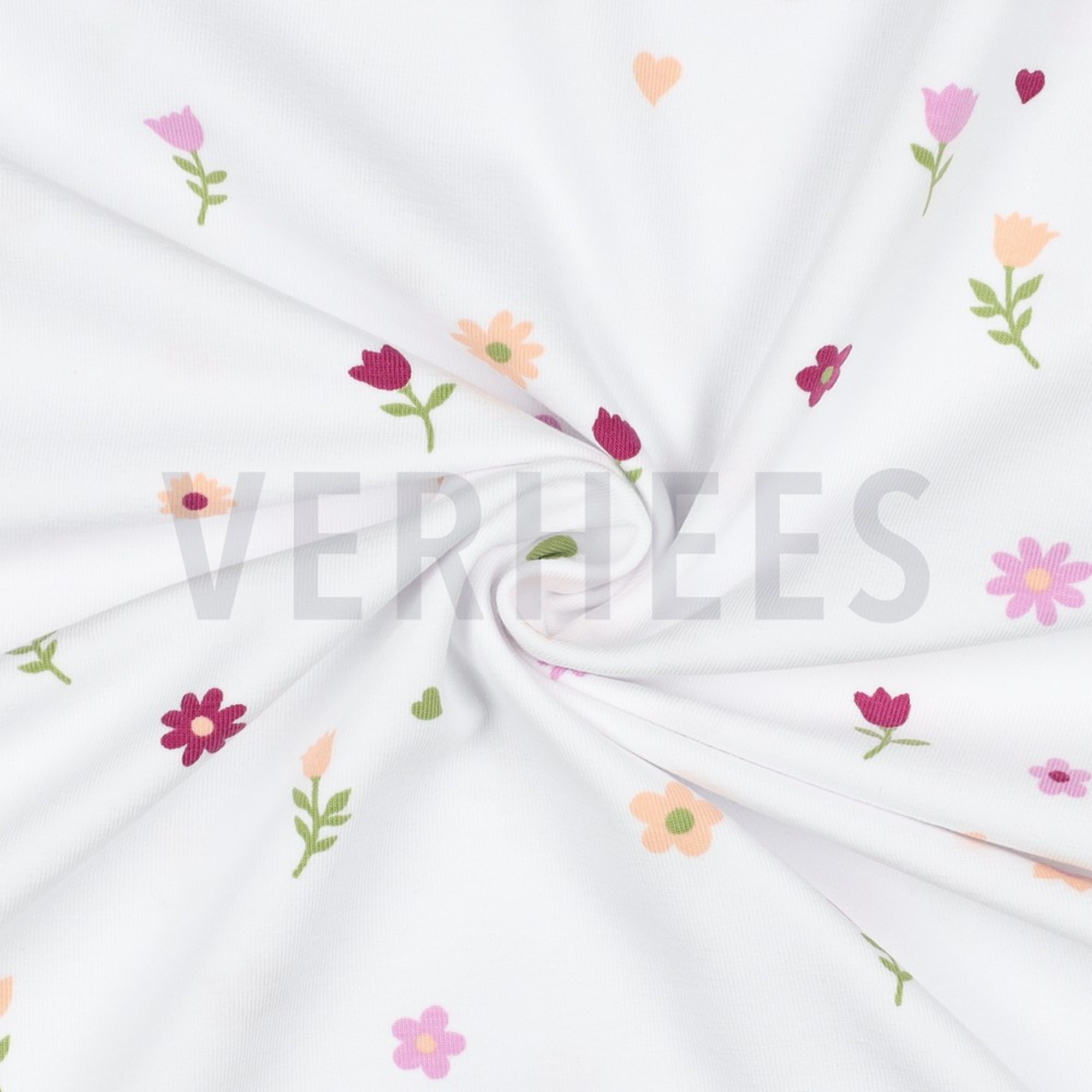 JERSEY GOTS FLOWERS WHITE (high resolution) #3