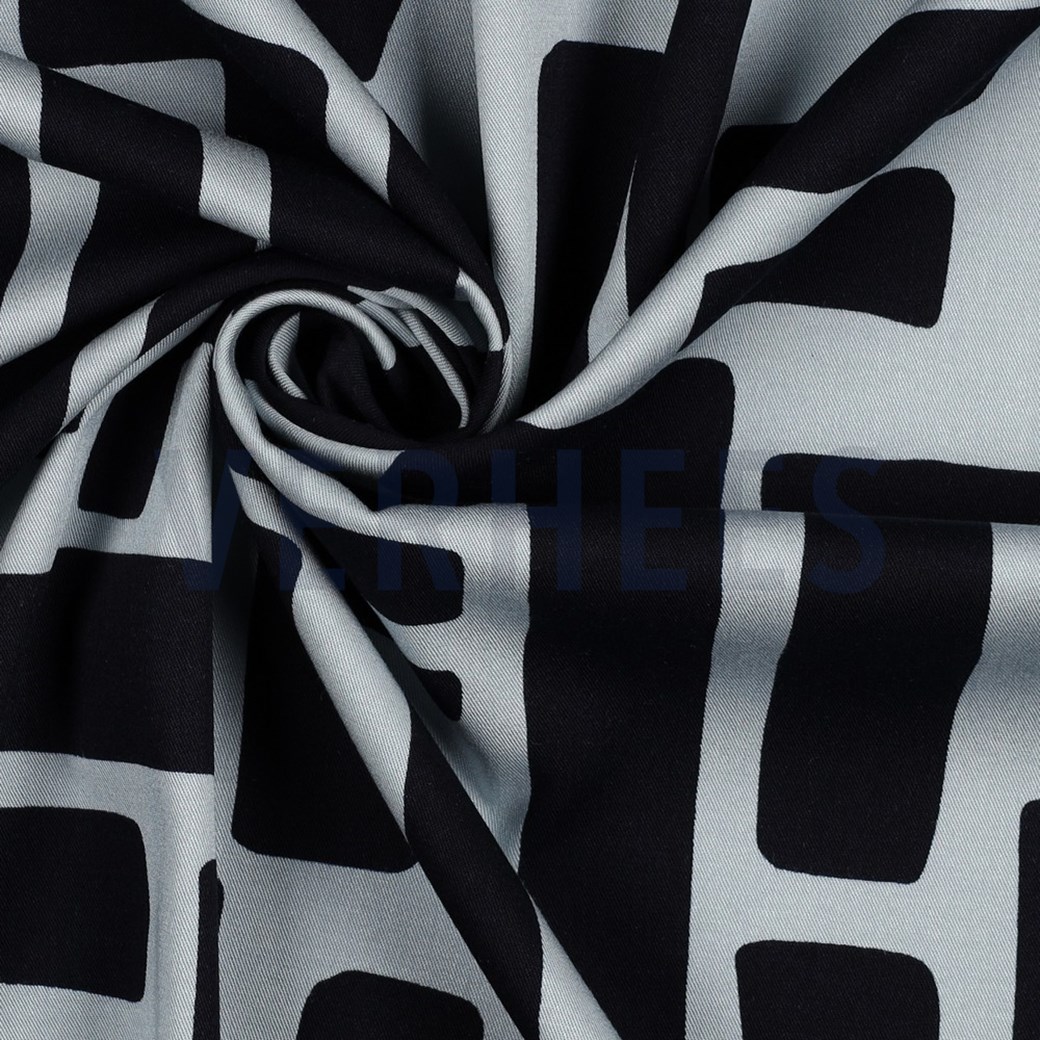 ROSELLA STRETCH ABSTRACT NAVY #3
